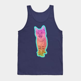 Rainbow Space Hiss Kitty Tank Top